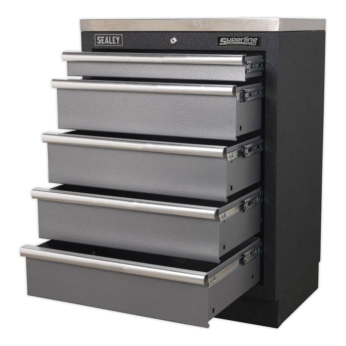 Sealey Modular 5 Drawer Cabinet 680mm APMS59 Sealey - Town Tools 