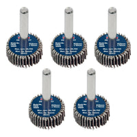 Sealey 25 x 10mm Abrasive Flap Wheel on 6mm Shaft 60Grit - Pack of 5 FW2510605