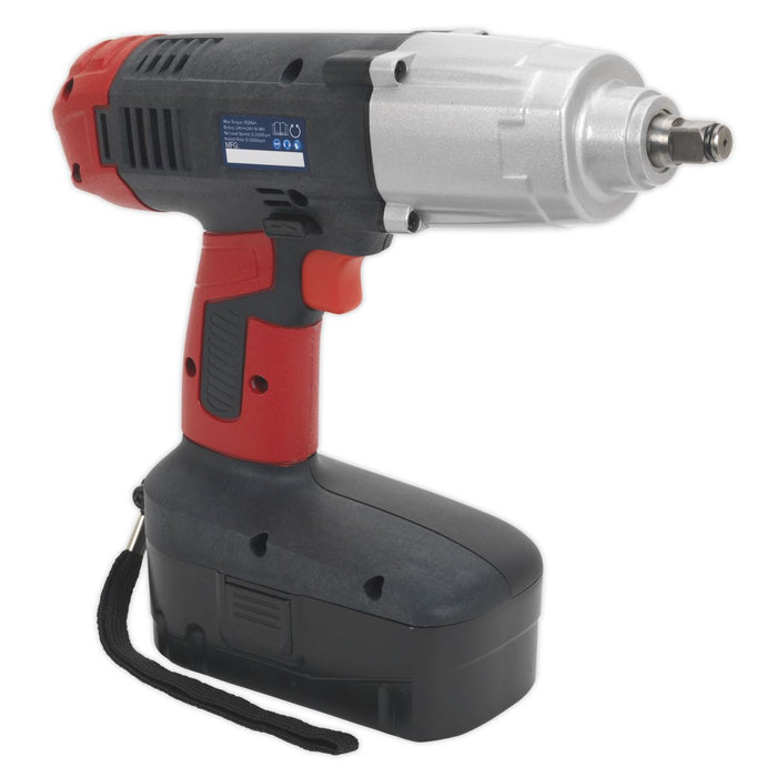 Sealey Cordless Impact Wrench 24V 2Ah Ni-MH 1/2"Sq Drive 410lb.ft CP2450MH Sealey - Town Tools 