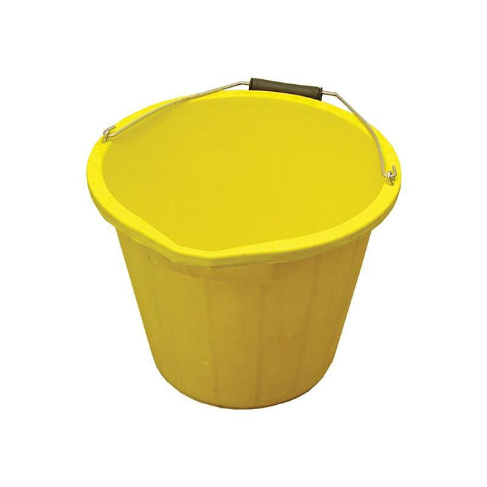 Faithfull Heavy-Duty Bucket 14 litre (3 gallon) - Yellow Faithfull - Town Tools