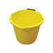 Faithfull Heavy-Duty Bucket 14 litre (3 gallon) - Yellow Faithfull - Town Tools