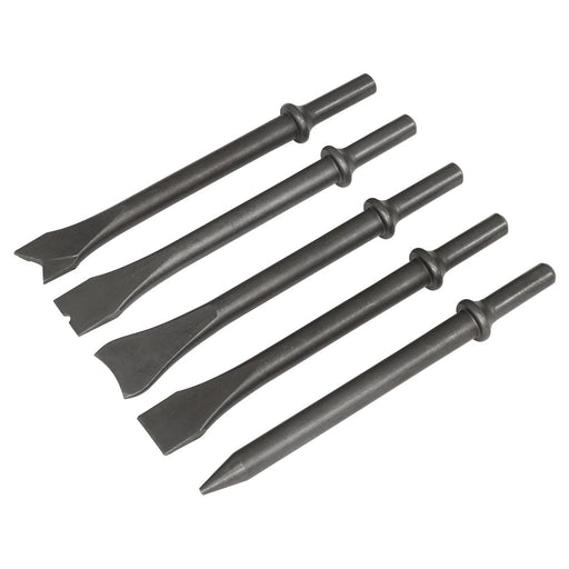 Sealey Air Hammer Chisel Set 170mm 5pc SA11C Sealey - Town Tools 