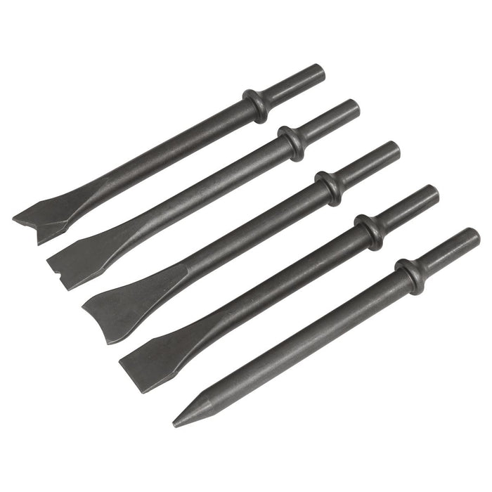 Sealey Air Hammer Chisel Set 170mm 5pc SA11C Sealey - Town Tools 