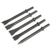 Sealey Air Hammer Chisel Set 170mm 5pc SA11C Sealey - Town Tools 