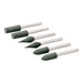 Silverline Rotary Tool Rubber Polishing Point Set 6pce 6mm Dia Silverline - Town Tools 