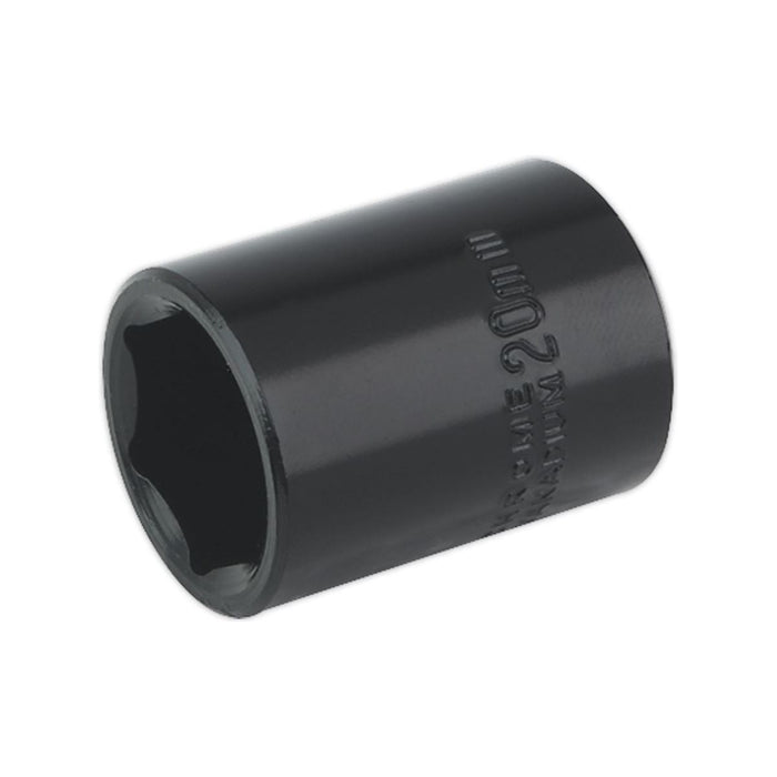 Sealey Impact Socket 20mm 1/2"Sq Drive IS1220