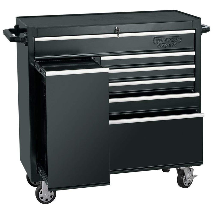 Draper Roller Tool Cabinet, 6 Drawer and Side Locker, 42" 14546 Draper - Town Tools 