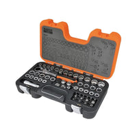 Bahco S530T 1/2in Drive Pass-Through Socket Set, 53 Piece