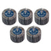 Sealey 80 x 40mm Abrasive Flap Wheel on 6mm Shaft 80Grit - Pack of 5 FW8040805 Sealey - Town Tools 