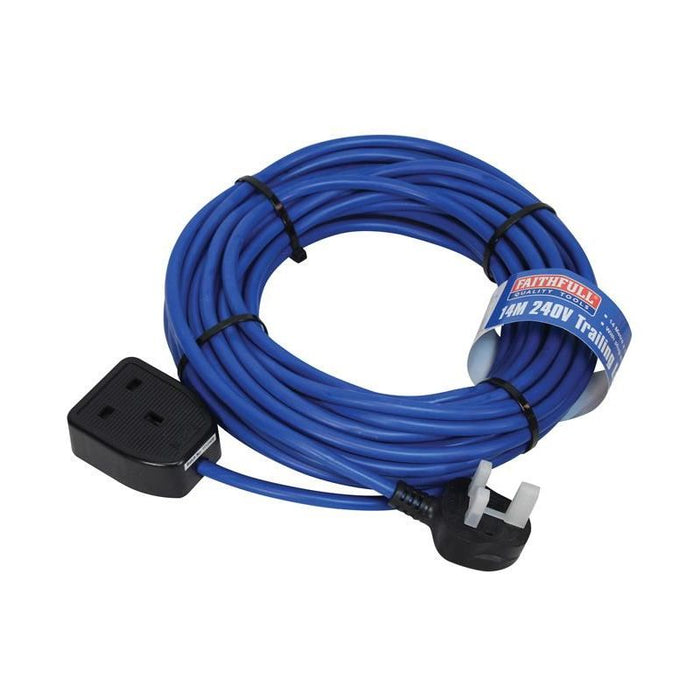 Faithfull Power Plus Trailing Lead 240V 13A 1.5mm Cable 14m Faithfull Power Plus - Town Tools