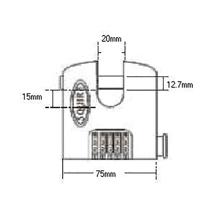 Squire SHCB75 Stronghold Re-Codable Padlock 5-Wheel Squire - Town Tools