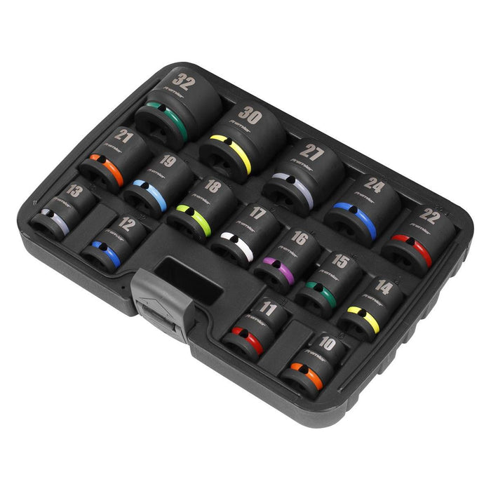 Sealey Premier Premier Impact Socket Set 1/2"Sq Drive 16pc AK5625M Sealey Premier - Town Tools 