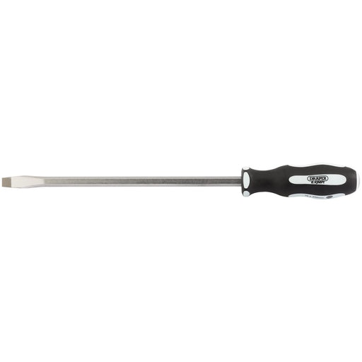 Draper 'Pound Thru' Plain Slot Soft Grip Screwdriver, 10 x 250mm 35186 Draper - Town Tools 