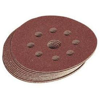 Draper Assorted Grit Hook and Loop Sanding Discs, 125mm (Pack of 10)