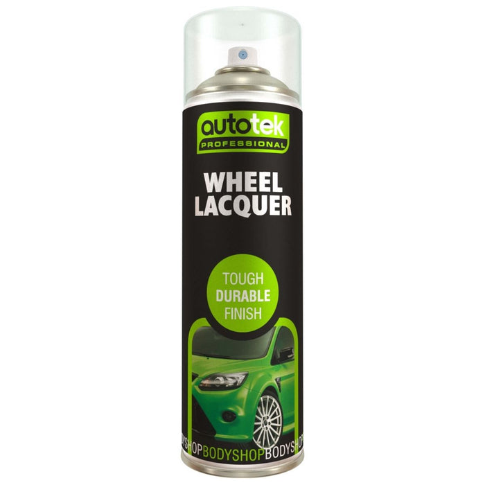 Autotek Wheel Lacquer Clear Paint Spray 500ml Laquer Bodyshop Repair