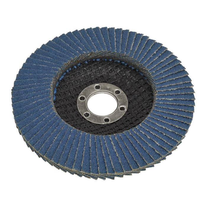 Sealey Flap Disc Zirconium100mm16mm Bore 80Grit FD10080 Sealey - Town Tools 