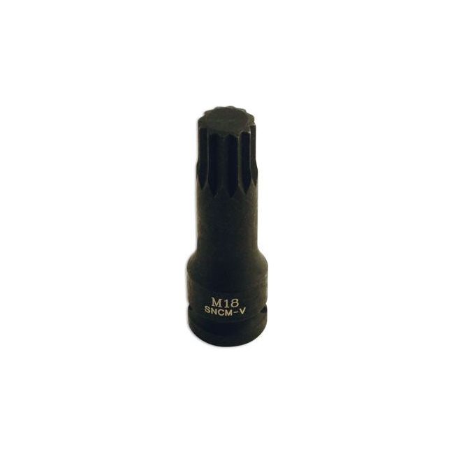 Laser Spline Socket Bit 1/2"D M18 5063 Laser - Town Tools 