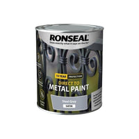 Ronseal Direct to Metal Paint Steel Grey Satin 750ml