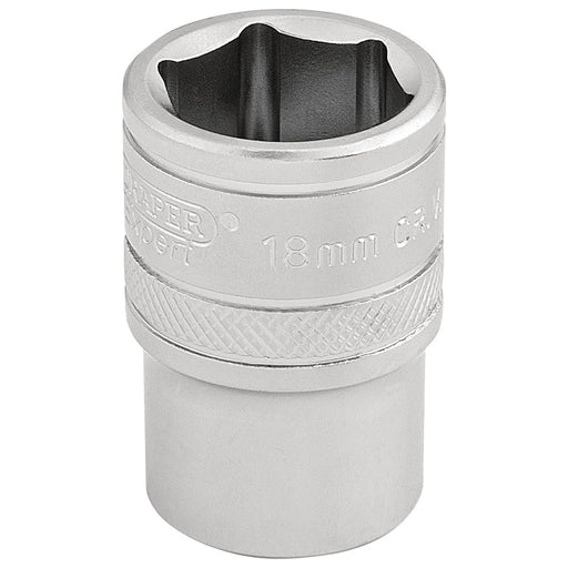 Draper 6 Point Metric Socket, 1/2" Sq. Dr., 18mm 16608 Draper - Town Tools 