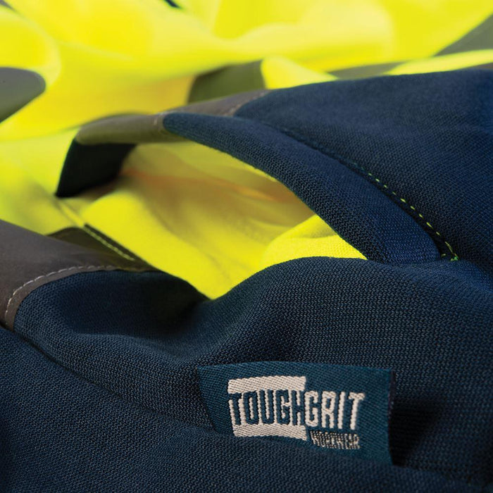 Tough Grit Hi-Vis 2-Tone Sweatshirt Yellow/Navy L Tough Grit - Town Tools 