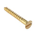 Forgefix Wood Screw Slotted CSK Solid Brass 1.1/4in x 8 Box 200 ForgeFix - Town Tools