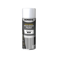 Ronseal One Coat Radiator Spray Paint Satin White 400ml