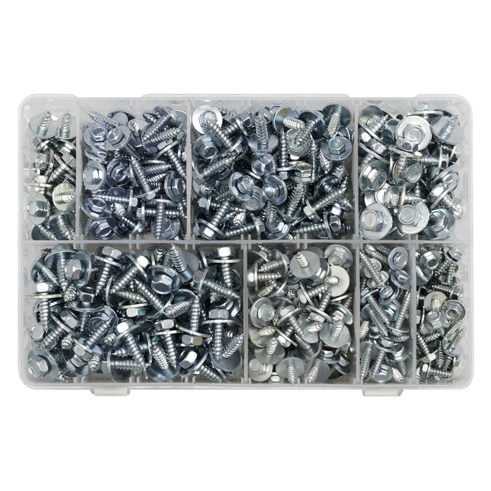 Sealey Acme Screw with Captive Washer Assortment 425pc AB425AS Sealey - Town Tools 