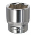 Sealey WallDrive Socket 32mm 1/2"Sq Drive Fully Polished SP1232 Sealey - Town Tools 