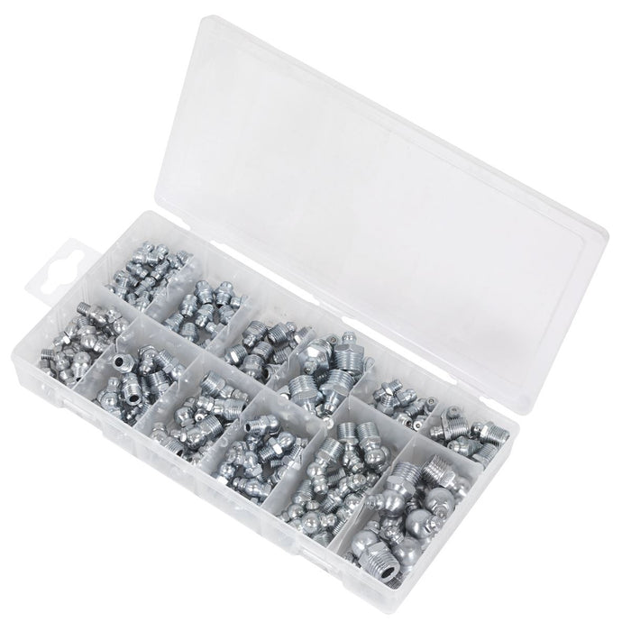 Sealey Metric/BSP/UNF Grease Nipple Assortment 130pc AB009GN Sealey - Town Tools 