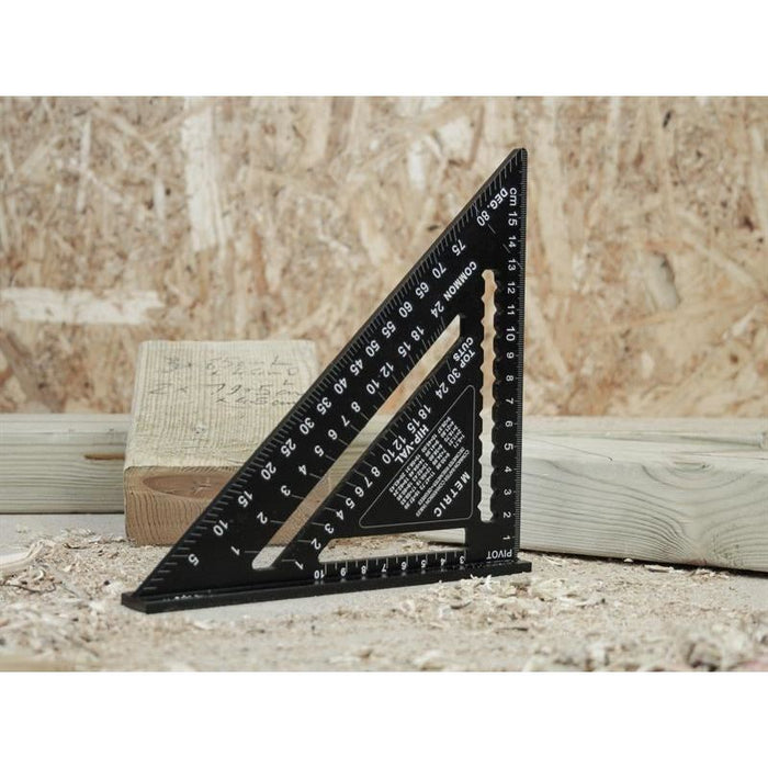 Faithfull Prestige Quick Square Black Aluminium 178mm (7in) Faithfull - Town Tools