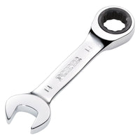 Draper Draper HI-TORQ Metric Stubby Ratchet Combination Spanner, 14mm