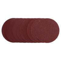 Draper Sanding Discs, 125mm, Hook & Loop, Assorted Grit - 40G, 80G, 120G, 240G (