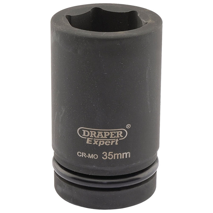 Draper Expert HI-TORQ 6 Point Deep Impact Socket, 1" Sq. Dr., 35mm Draper - Town Tools 