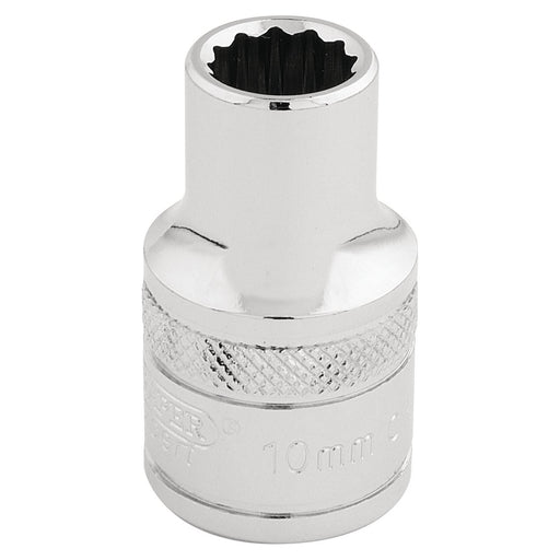 Draper HI-TORQ 12 Point Socket, 1/2" Sq. Dr., 10mm 33093 Draper - Town Tools 