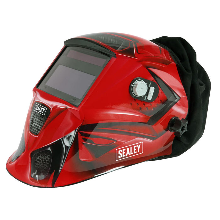 Auto Darkening Welding Helmet with TH2 Powered Air Purifying Respirator (PAPR) Sealey - Town Tools 