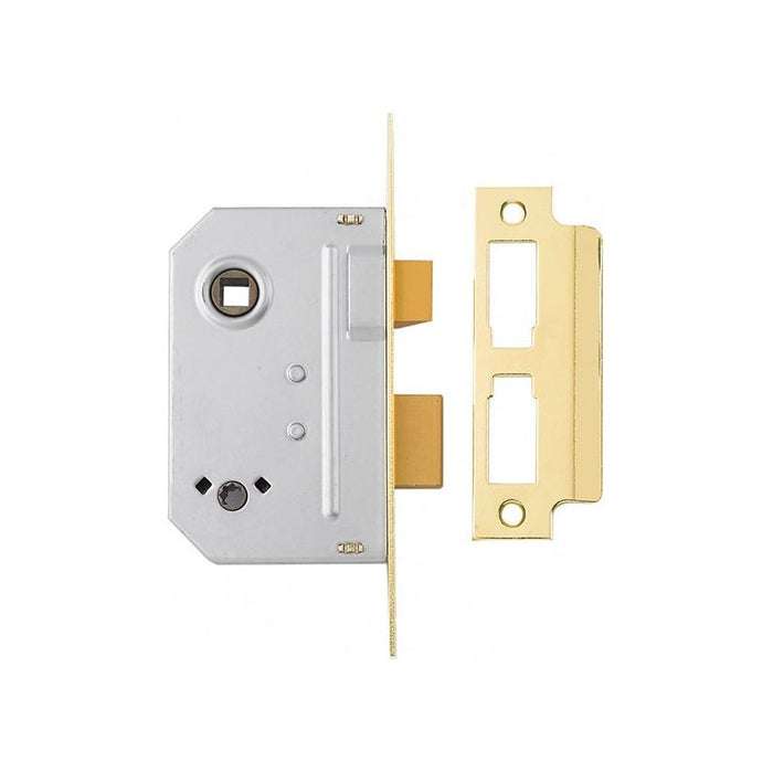 Yale Locks PM236 Bathroom 2 Lever Sashlock Polished Brass 67mm 2.5in Yale Locks - Town Tools