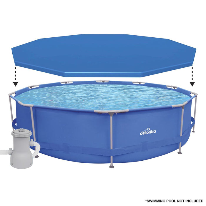 Dellonda Swimming Pool Top Cover with Rope Ties for DL20 DL41