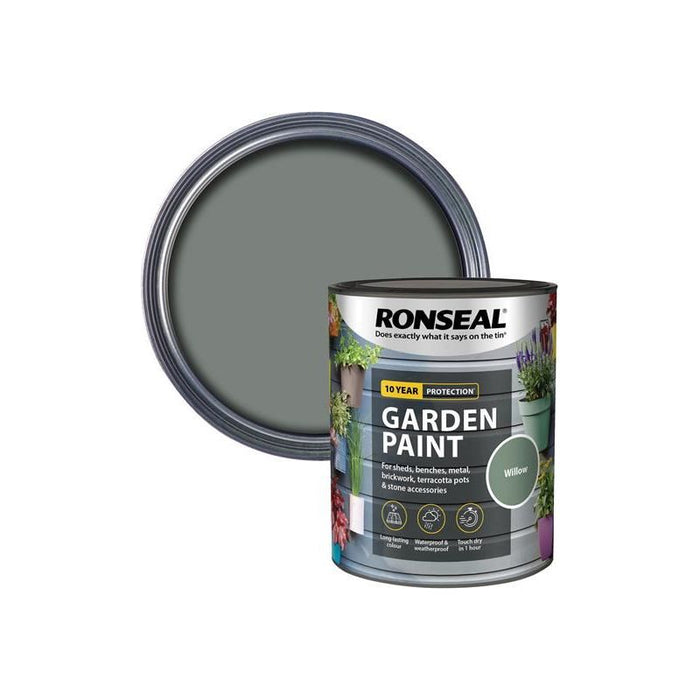 Ronseal Garden Paint Willow 750ml Ronseal - Town Tools