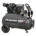 Sealey Air Compressor 100L Belt Drive 3hp with Front Control Panel SAC3103B Sealey - Town Tools 