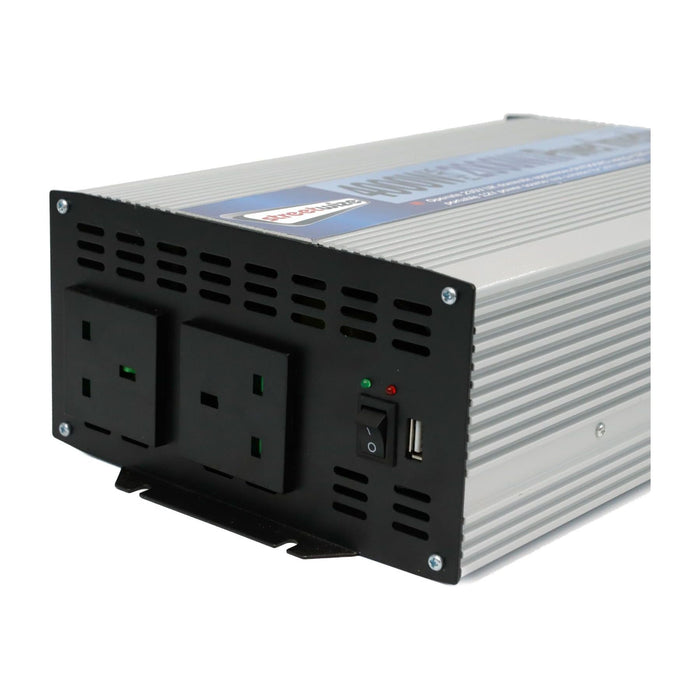 2000w-4000w Peak AC-DC 12v-230v Converter Inverter 2 Way Power Socket INV2000 Streetwize - Town Tools 