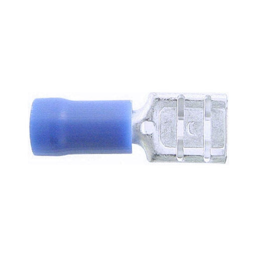 Wot-Nots Wiring Connectors - Blue - Female Slide-On - 6.3mm - Pack of 4 Pearl - Town Tools 