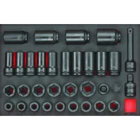 Teng Tools 3/4" Impact Socket Set DIN FOAM4X4 33 Pieces Teng Tools - Town Tools 