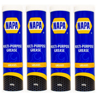4x NAPA Multi Purpose Cartridge Grease 400g Cartridge Tube LM2