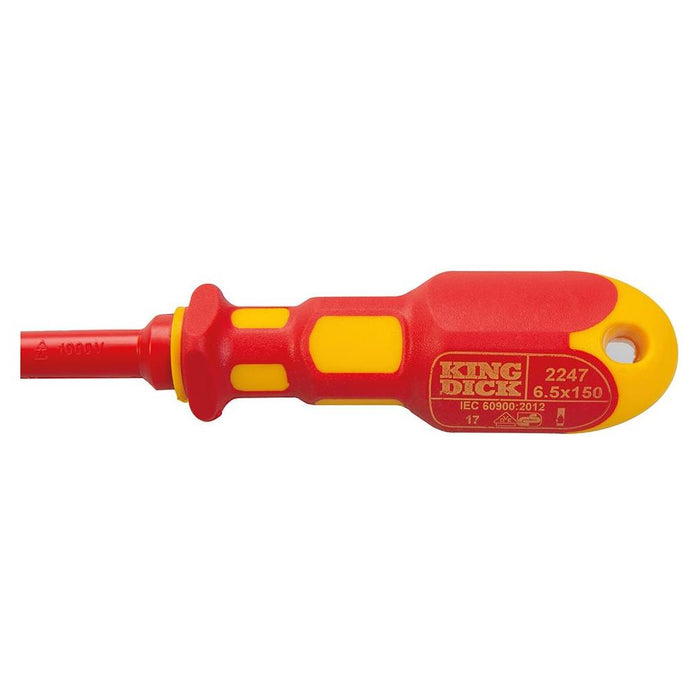 King Dick VDE Slotted Screwdriver 6.5 x 150mm King Dick - Town Tools 