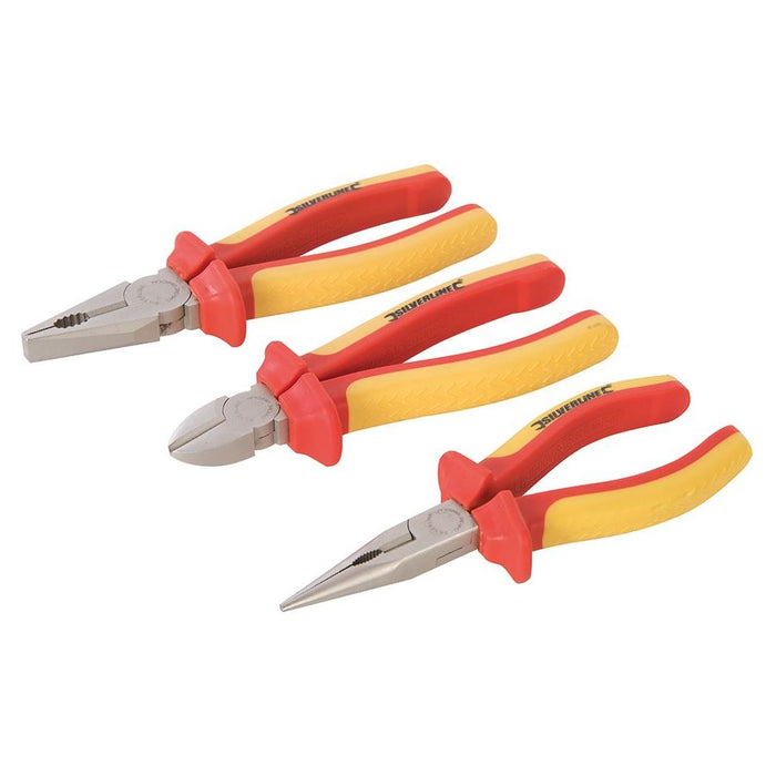 Silverline Expert VDE Pliers Set 3pce 3pce Silverline - Town Tools 