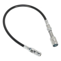 Sealey Rubber Delivery Hose with 4-Jaw Connector Flexible 450mm Quick Release Co