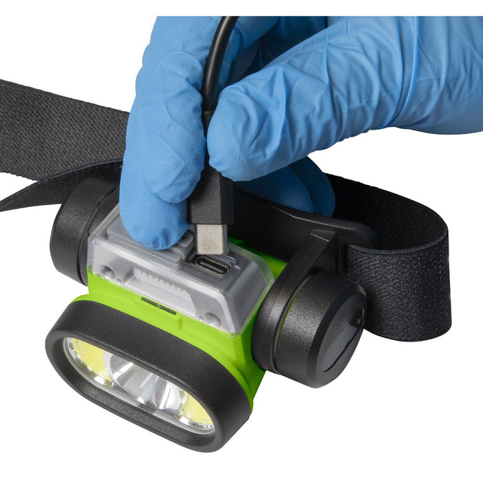 Sealey Rechargeable Head Torch with Auto-Sensor 5W & 3W COB LED HT400LED Sealey - Town Tools 