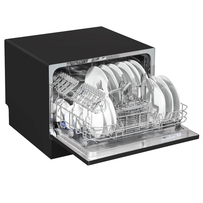 Baridi Tabletop Dishwasher 6 Place Settings 6.5L Capacity - Black DH85 Baridi - Town Tools 