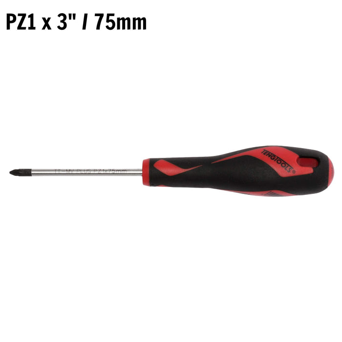 Teng Tools PZ Screwdriver PZ1 x 75mm M Teng Tools - Town Tools 