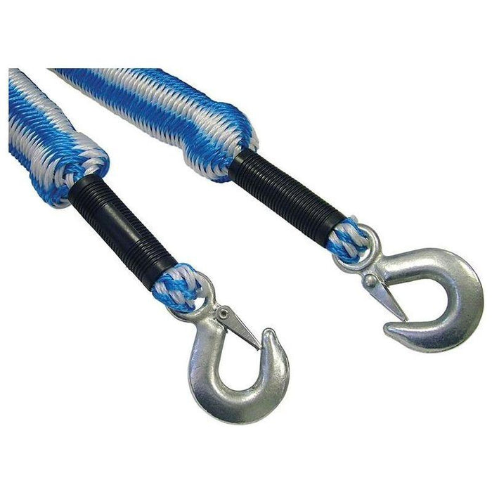 Faithfull Tow Rope Expanding 4m Metal Hooks 3 Tonnes Faithfull - Town Tools